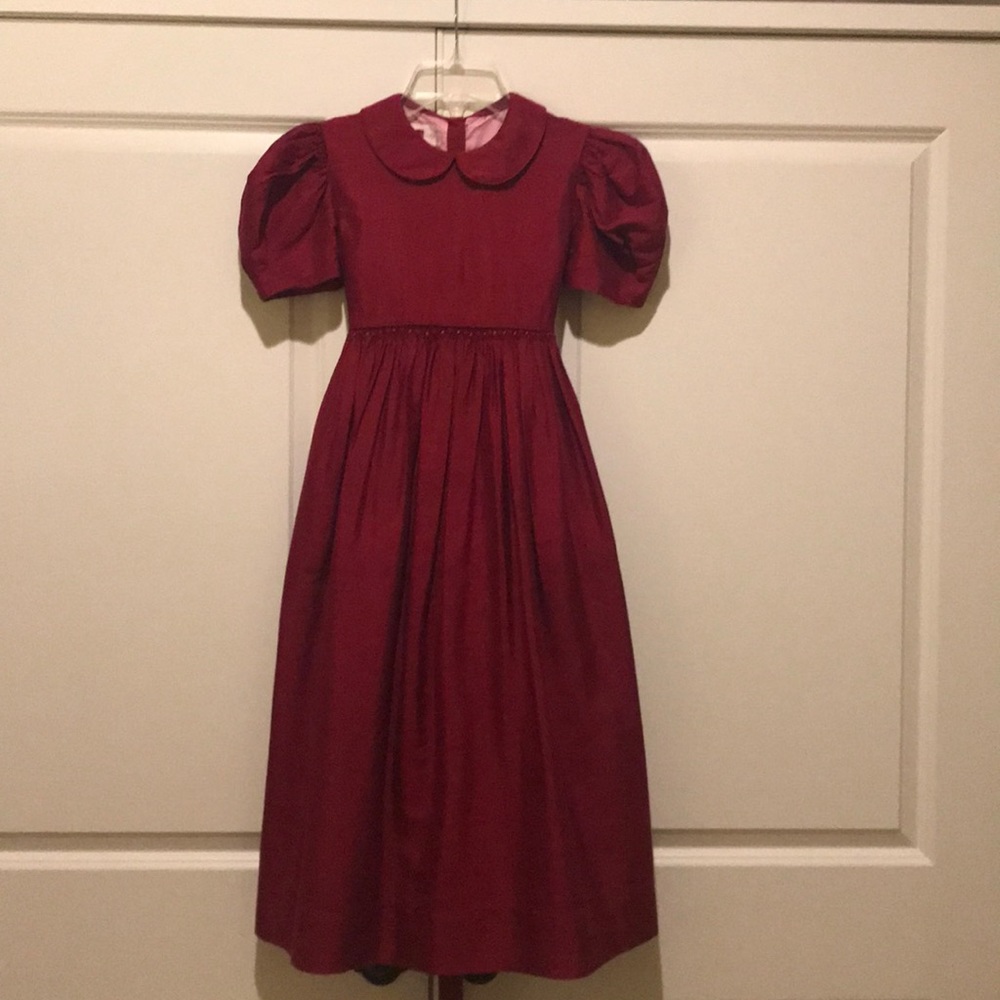 100% silk Christmas Dress